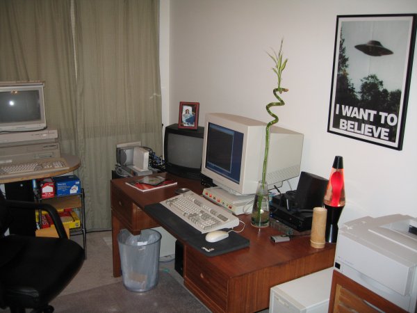 Dan's home office desk