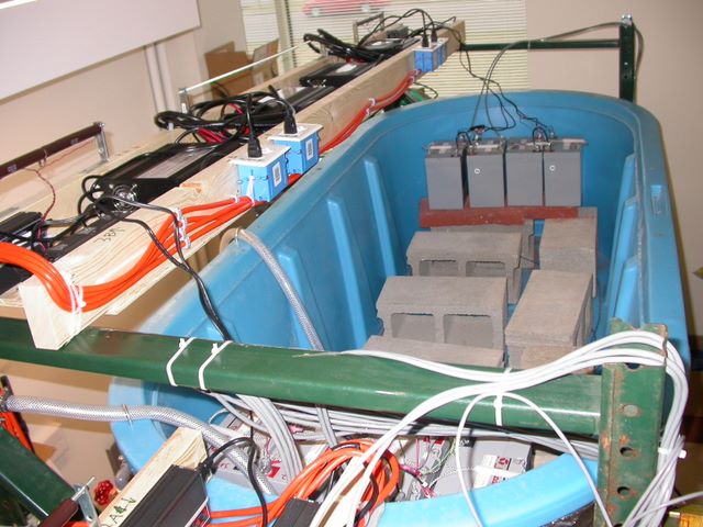 a view inside the top of a tank