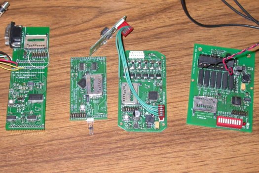 Four versions
	of dataloggers developed at SSES
