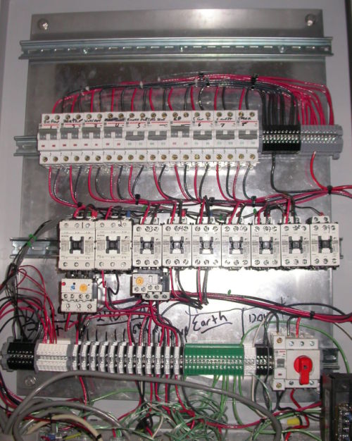 The AC contactor panel