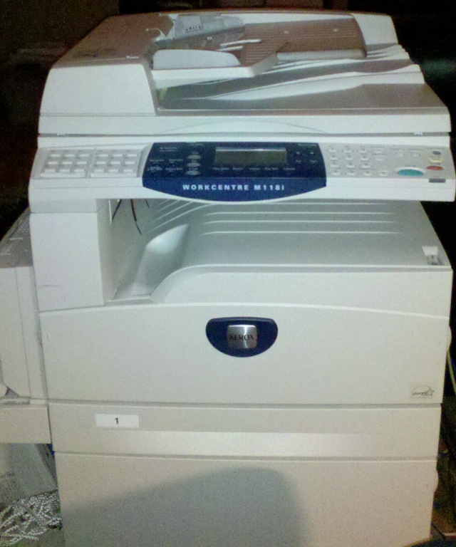 Front view of clean copier