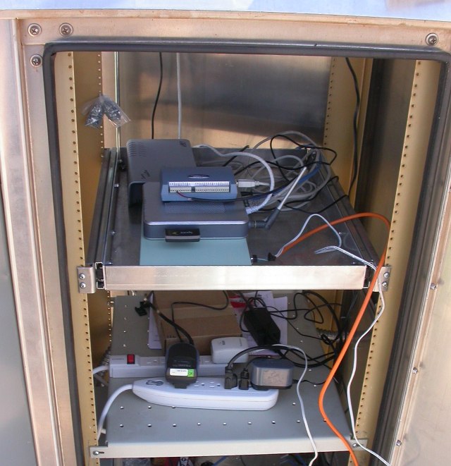 A telemetry and control enclosure for a solar plant I installed