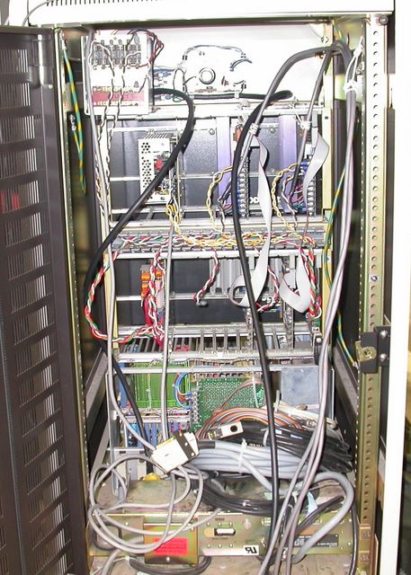 The control rack from behind