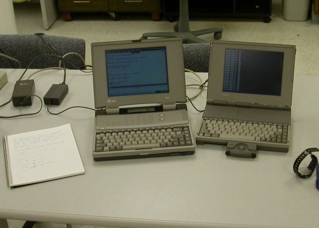 Programming development equipment. I.e. some old crusty laptops.